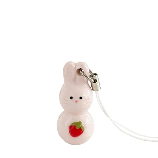 [조랭이] 딸기 토끼 키링