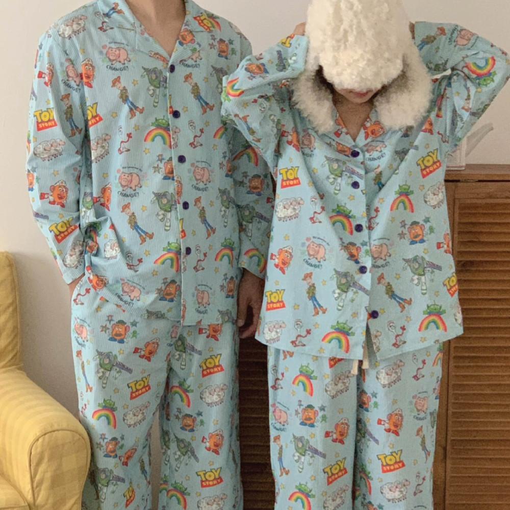 [made] 토이스토리 디즈니 파자마 커플 잠옷 우디 버즈 알린 연말 크리스마스 빅사이즈
