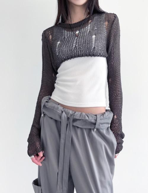 damage bollero knit