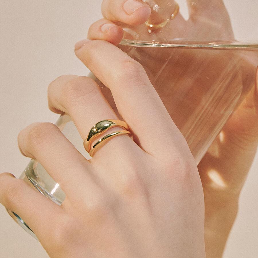 [수지,EXO 카이&디오,라이즈 성찬,이하이,선미,권진아 착용] bold two lines ring