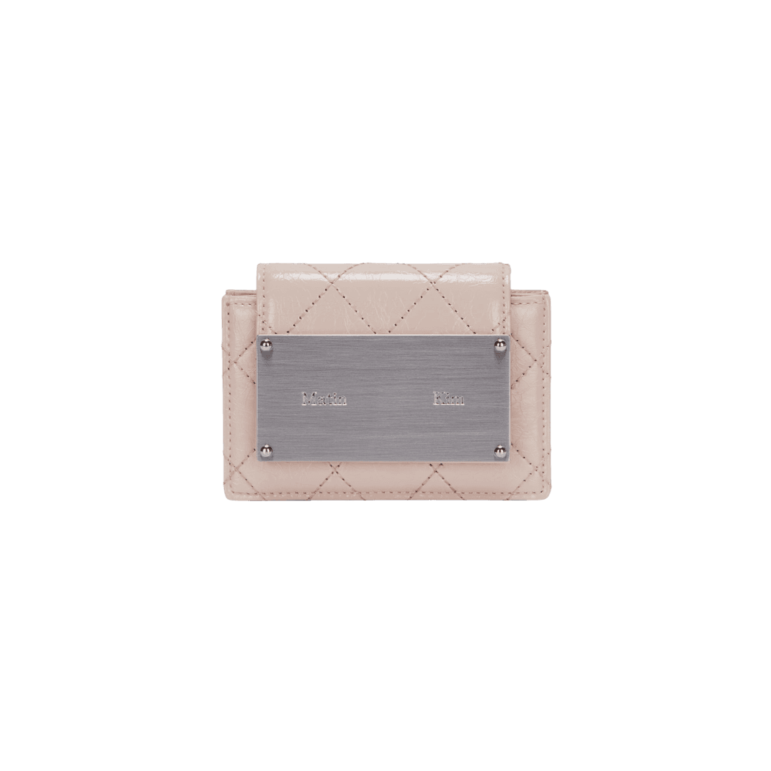 Matin Kim Quilting Accordion Wallet Beige