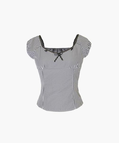 제메타(ZEMETA)  코티지 깅엄 탑 - 사이즈 & 후기 | 무신사