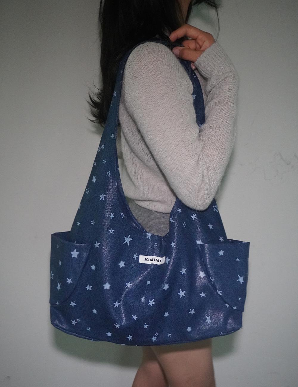 키미미 KIMIMI Star pocket shoulder bag  Denim