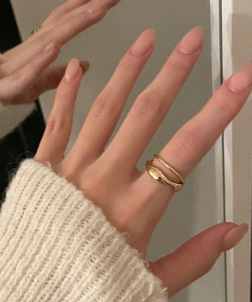 어픽 twel 웨이브 투라인 반지