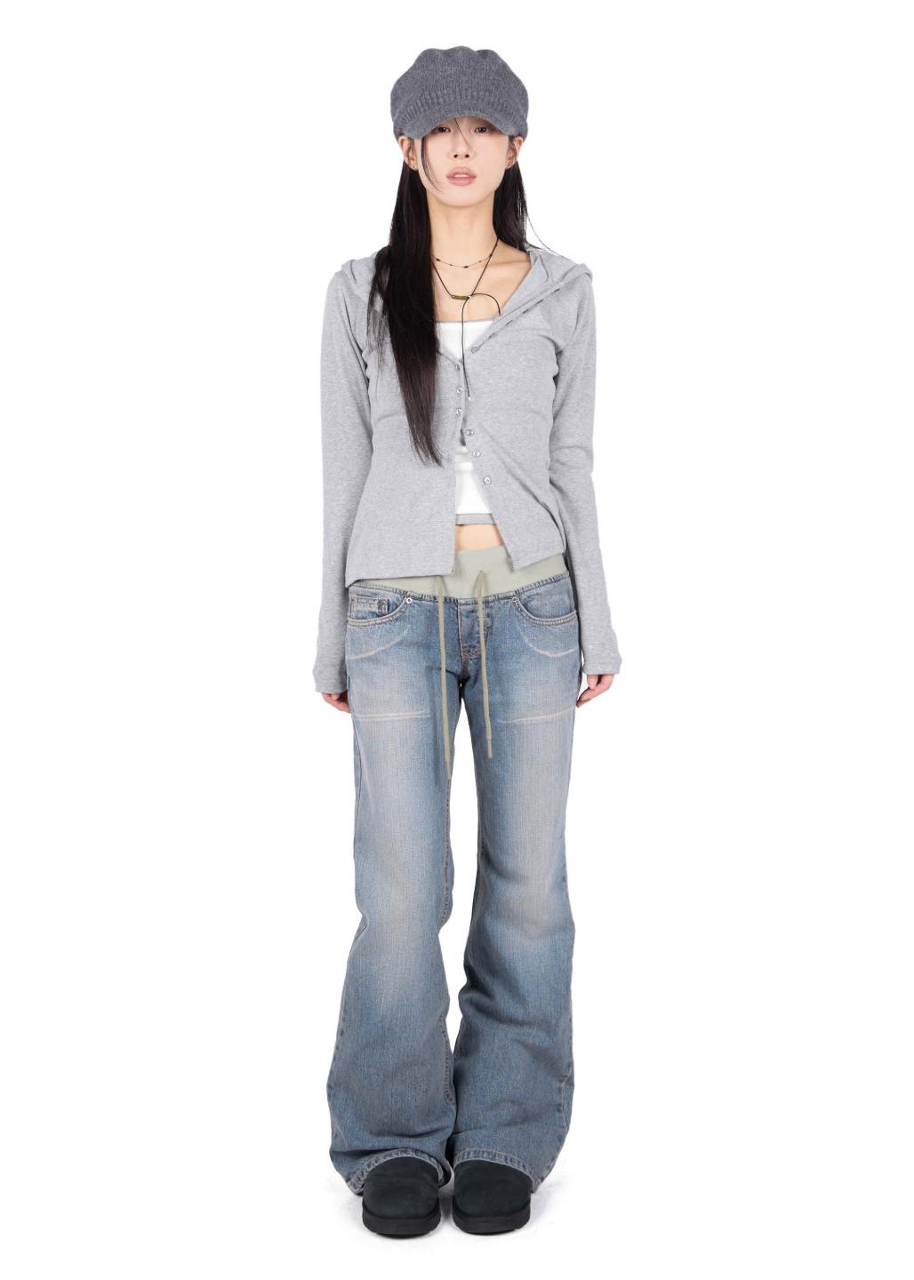 릿킴 DUAL WAIST FLARE JEANS