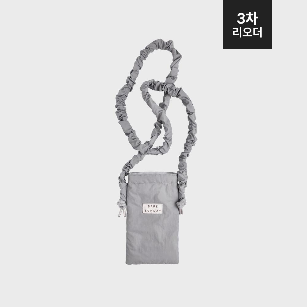 [세이프선데이]  셔링 핸드폰백 (그레이)