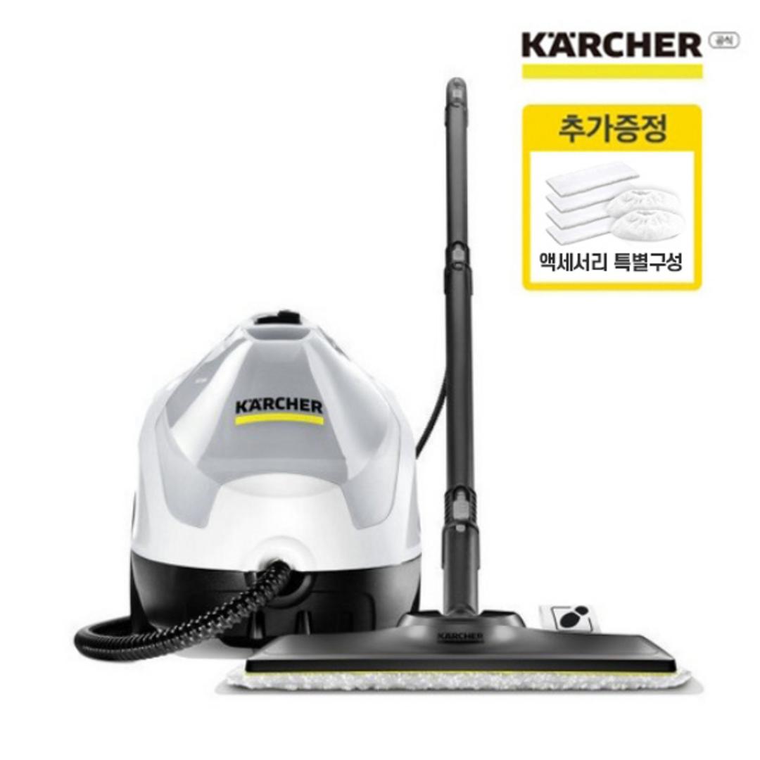 카처 SC 4 EasyFix Acc Pack 화이트 액세서리패키지 스팀청소기 고온스팀 살균 매트리스청소 극세사걸레+페브릭걸레 추가증정 - 스팀청소기 | 쿠팡