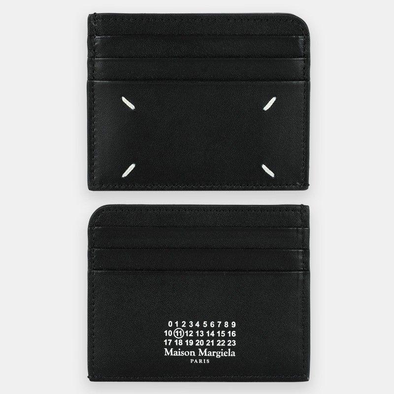 22 FW 마르지엘라 스티치 넘버링 로고 카드지갑블랙 S56UI0214 P4985 T8013 15233