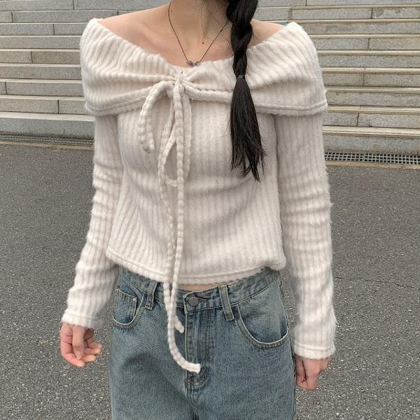 프텐 오프숄더 니트(3colors)