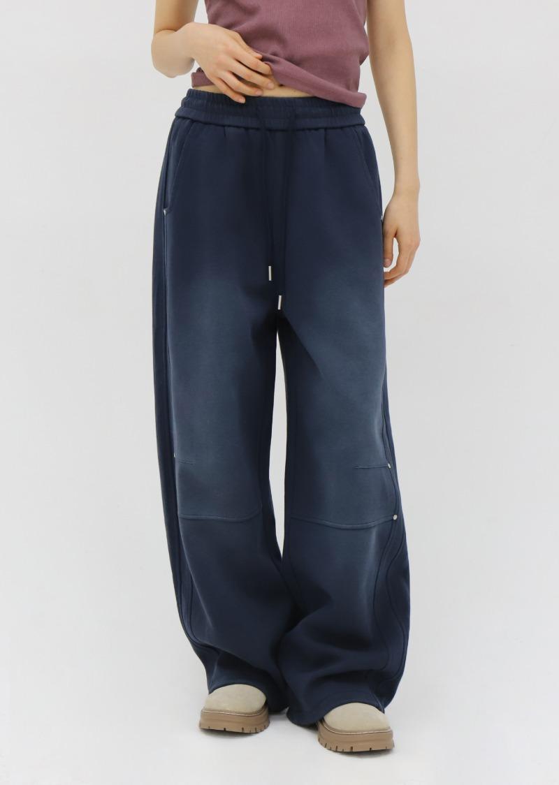 투유 워싱 밴딩 팬츠-네비이 📌[3/4(수요일)부터 순차적 발송]