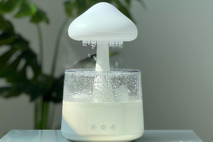 레인 빗소리 무드등 대용량 초음파 물멍 백색소음 가습기 808RAINHumidifier
