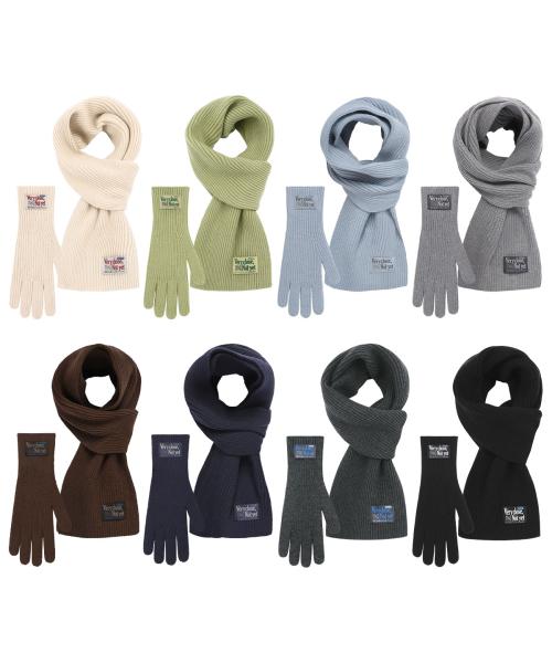 [세트] 베리클로즈 니트 머플러 장갑 - 8COLOR