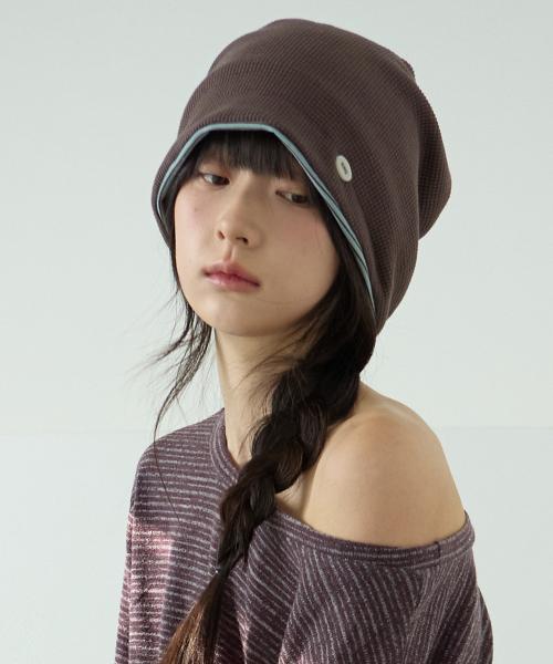 [CN]REVERSIBLE WAFFLE BEANIE [2 COLOR]