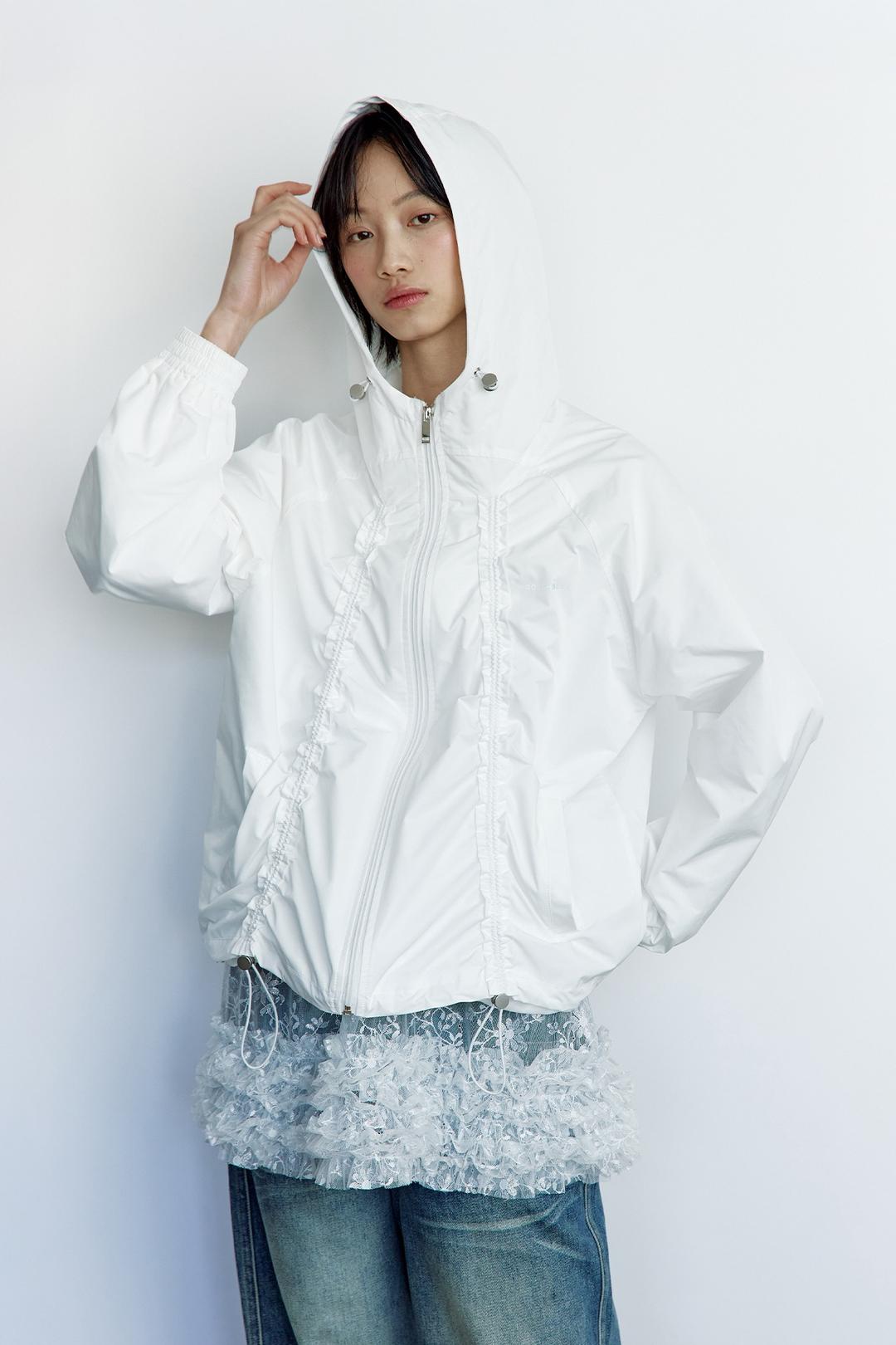 SHIRRING WIND BREAKER WHITE [pre-order 예약발송 03/25]