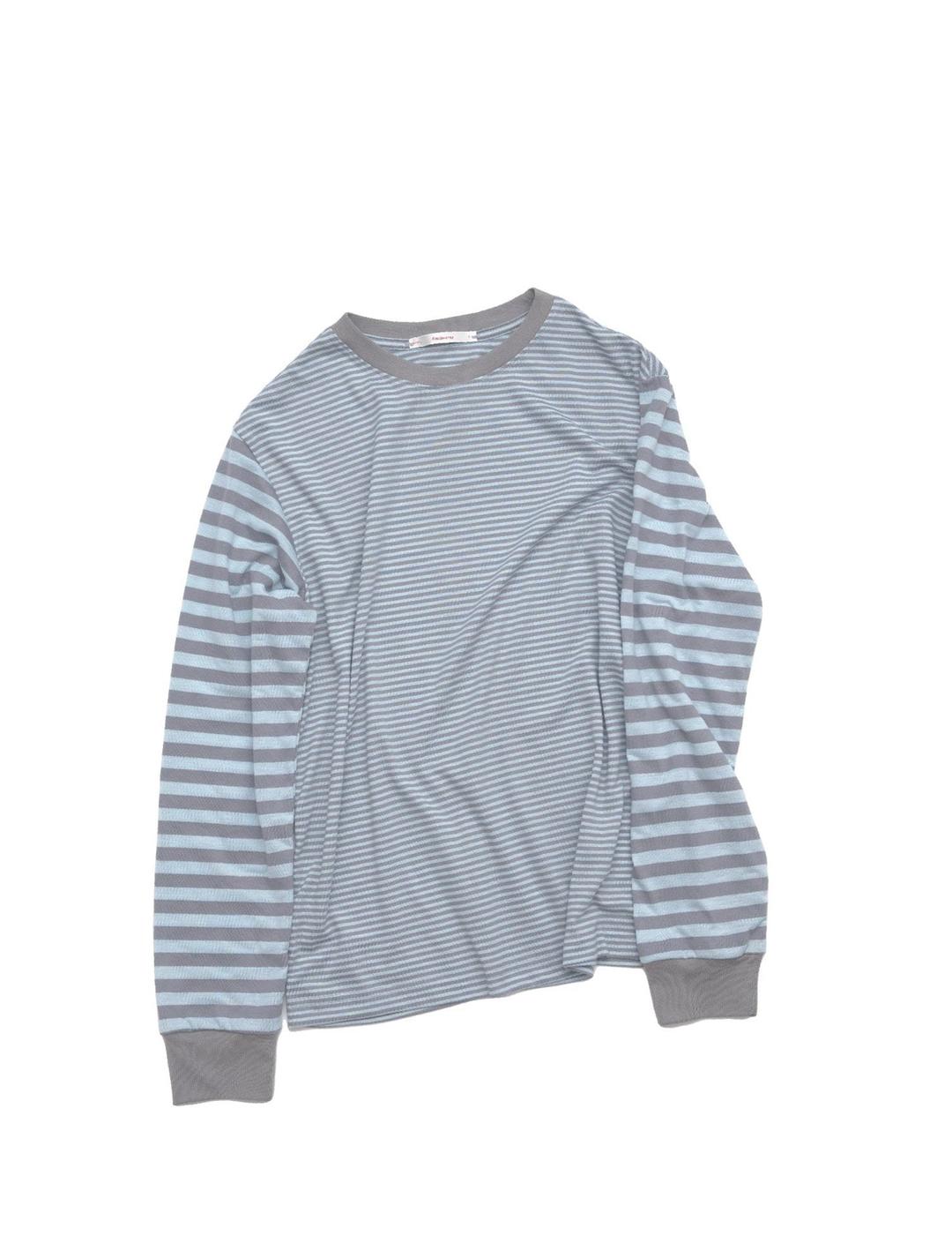 stripe long sleeves_blue