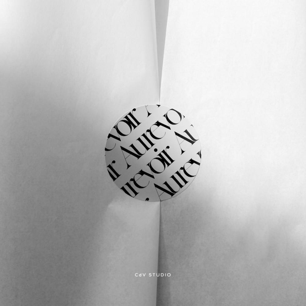 CdV 패턴 스티커주문제작 원형 답례품 배달 리뷰 청첩장 스티커 제작 1000매