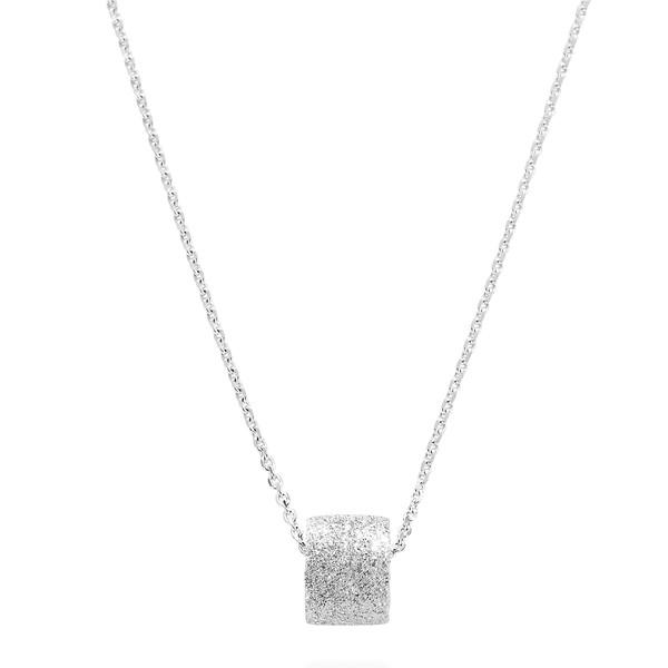 GRANITO DONUT NECKLACE SILVER