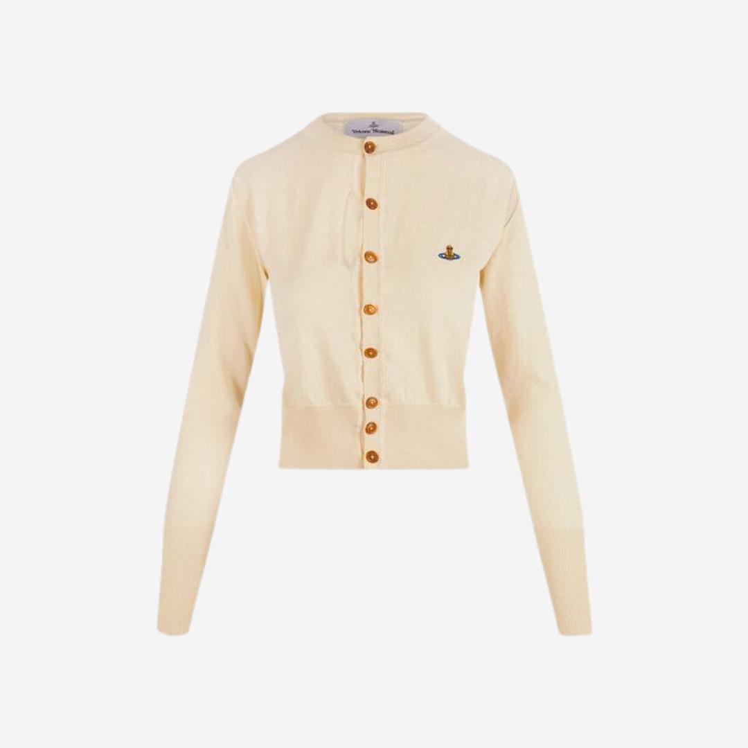 (W) Vivienne Westwood Ripped Cardi Cream
