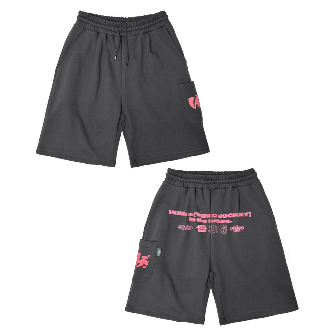 VIDEO JOCKEYWA HAMKKE BERMUDA PANTS [CHARCOAL]