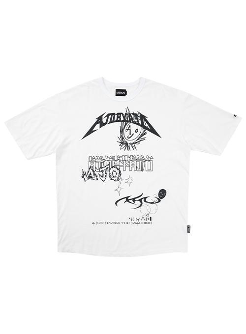 AJO Collage T-Shirt [WHITE]