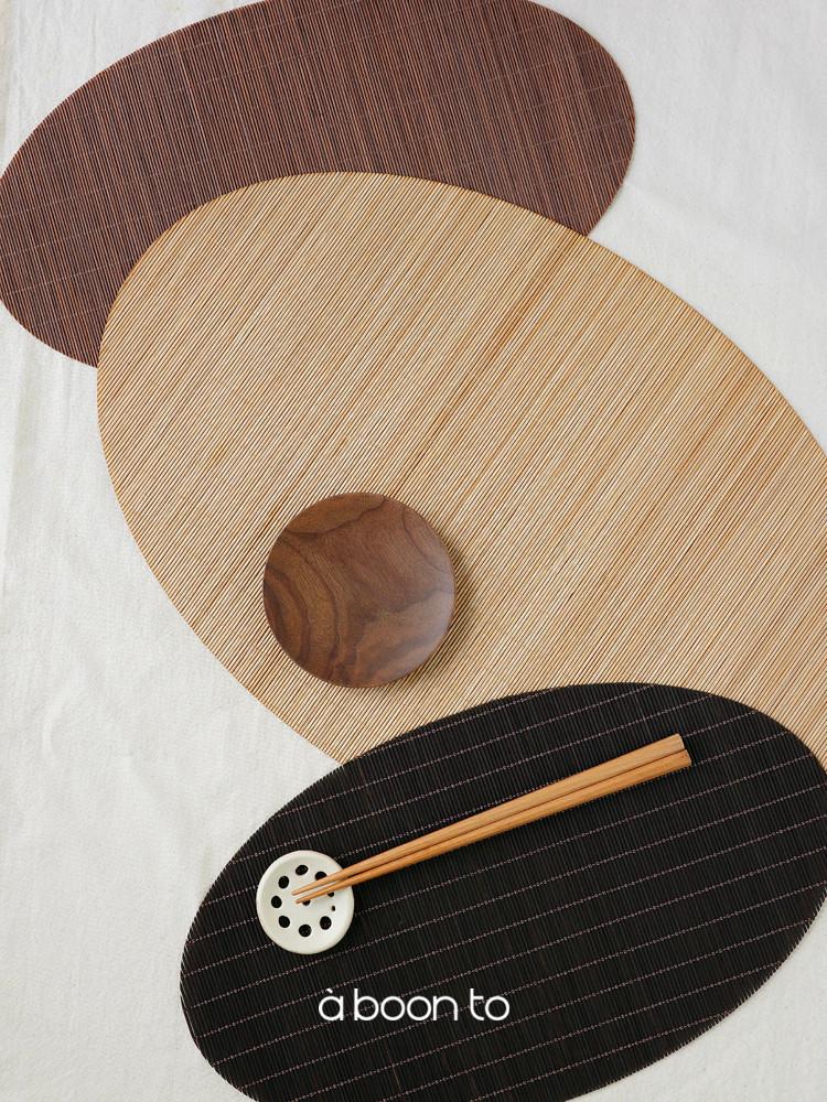 타케 테이블 매트 3color  2size / 우드 티매트 대나무 식탁매트