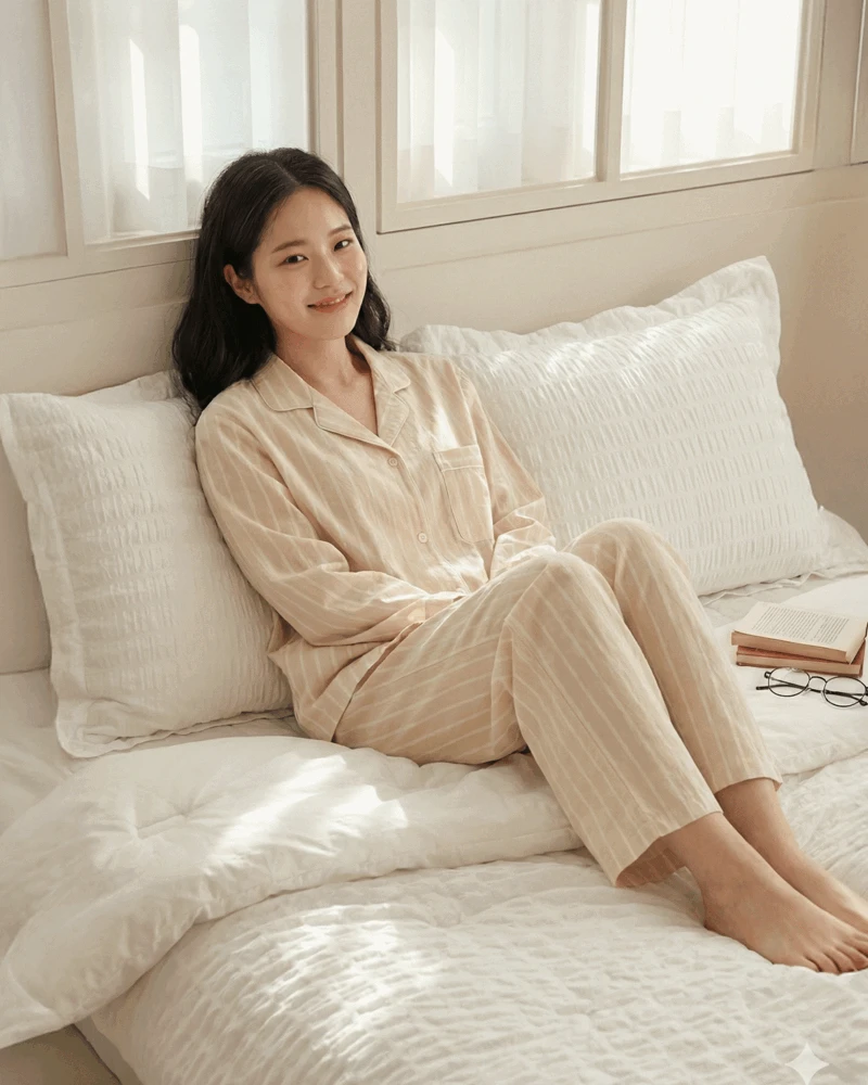 포근한 구름 촉감 이불+베개커버2P (SS/Q)