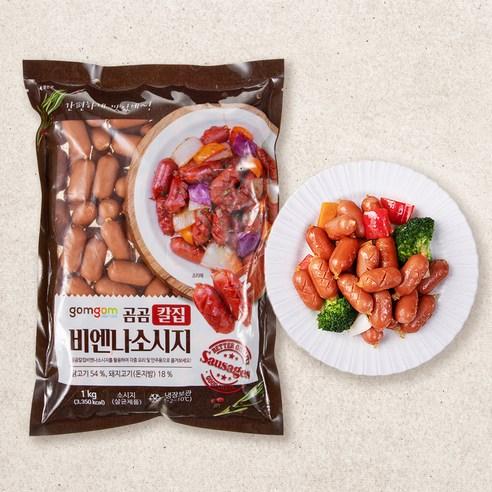 곰곰 칼집 비엔나 소시지, 1kg, 1개 - 햄/소시지 | 쿠팡