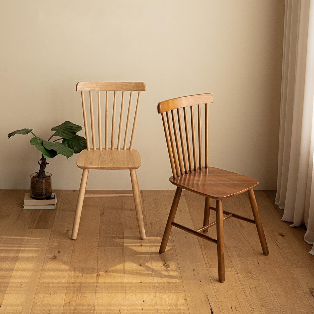 [리퍼] 라인 원목 체어