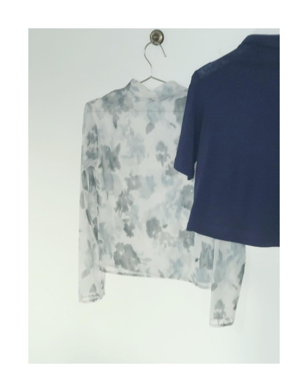 WATERCOLOR MESH LAYERED TOP