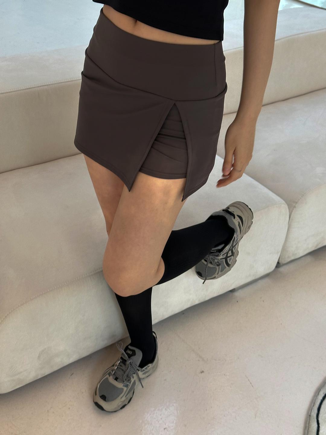 조이 트임 레이어드 밴딩 숏츠 치마 레깅스