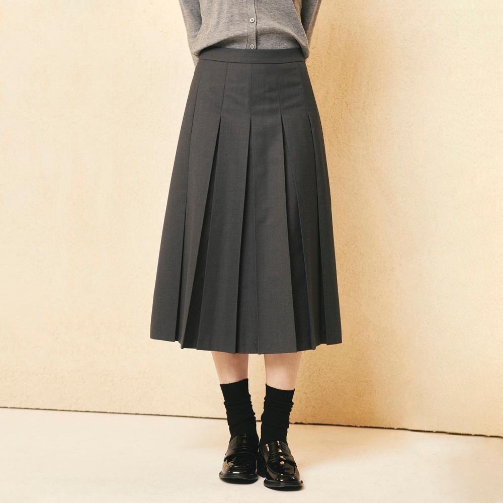 롱 플리츠 스커트_MIWWHE362B : 미쏘