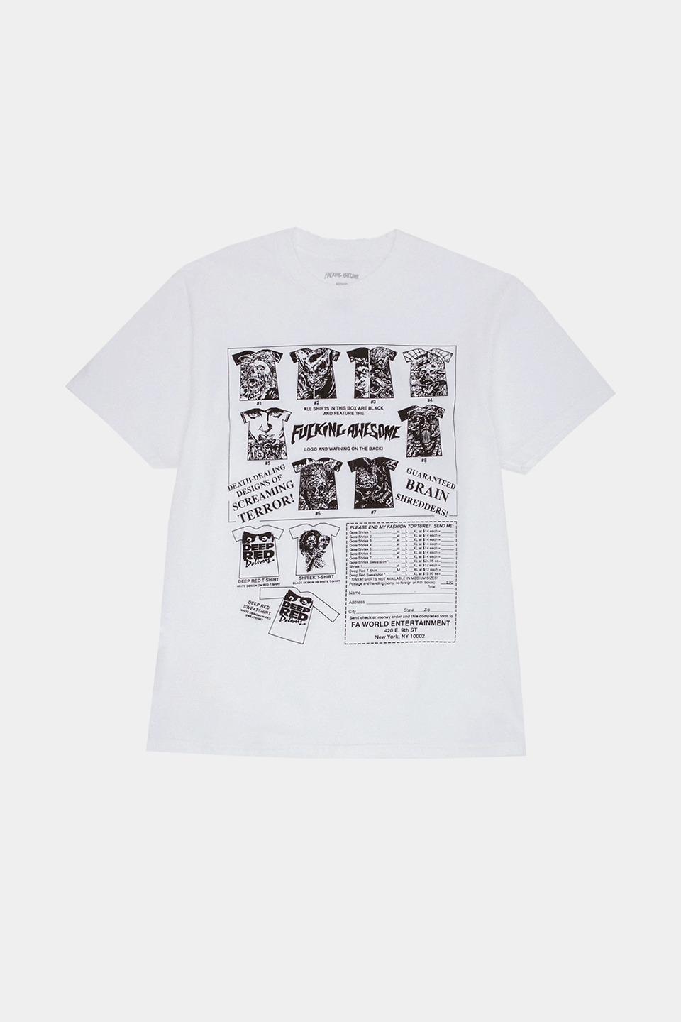Fucking Awesome Gore Shriek Short Sleeve Tee / White