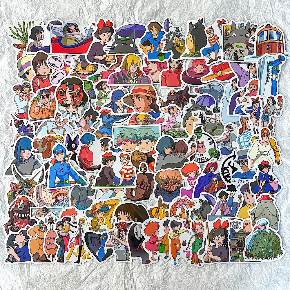 [100장] 지브리 스티커 세트 다꾸 노트북 캐리어 리무버블 스티커