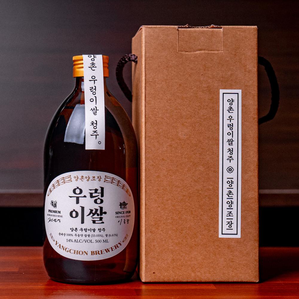 양촌양조 우렁이쌀 청주 14도 500ml ( 전용케이스 포함 )