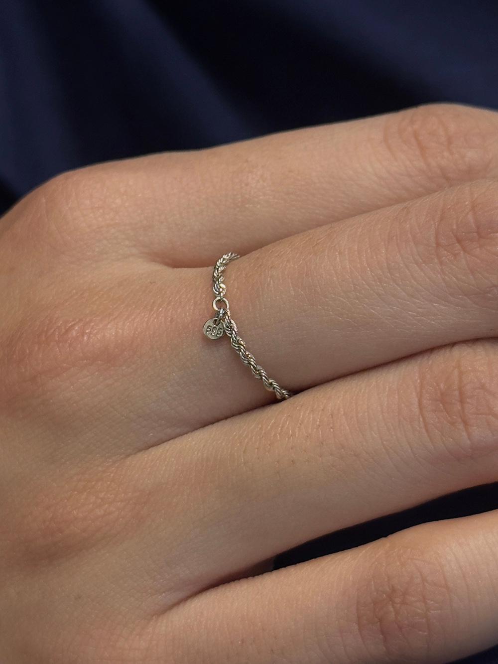 14k Daily rope chain ring