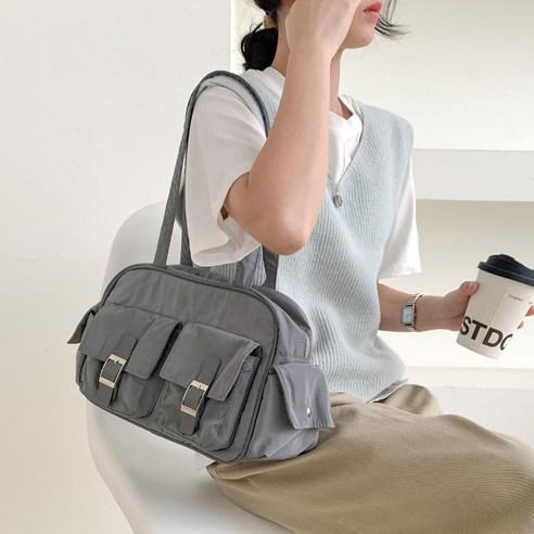 플랜데이 여성용 카고 포켓 보부상 바게트 숄더백 - 숄더백 | 쿠팡