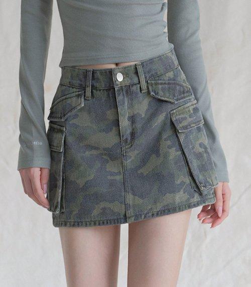 Camo Mini Skirt