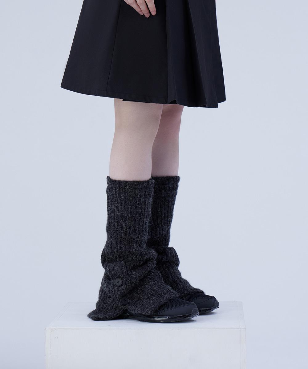 Knit leg warmer CHARCOAL