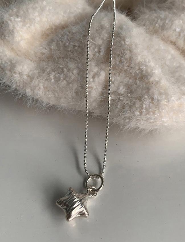 [silver925] Minimal Star Modern 925 Silver Necklace 미니멀 스타 모던 925실버 목걸이
