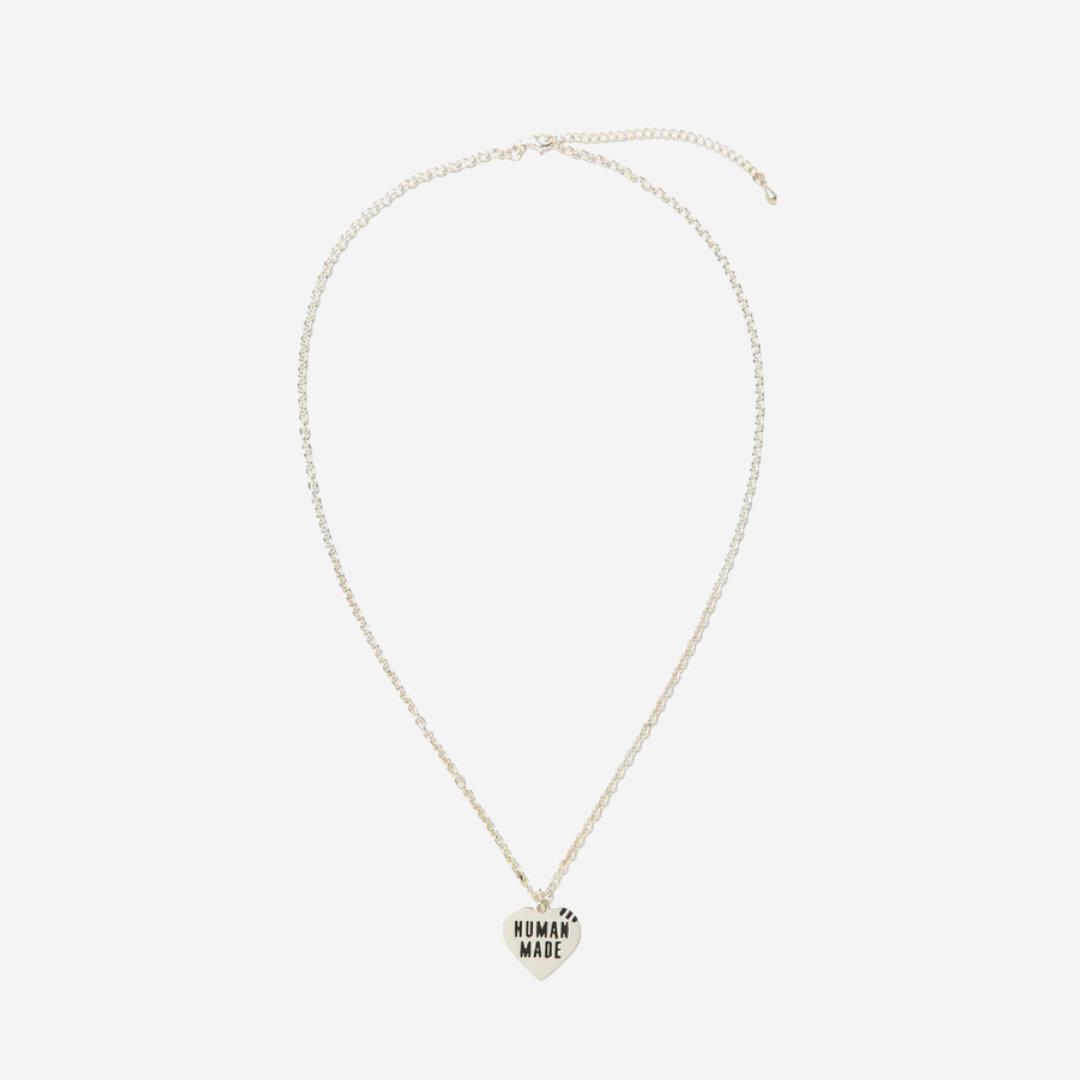 Human Made Heart Silver Necklace Silver