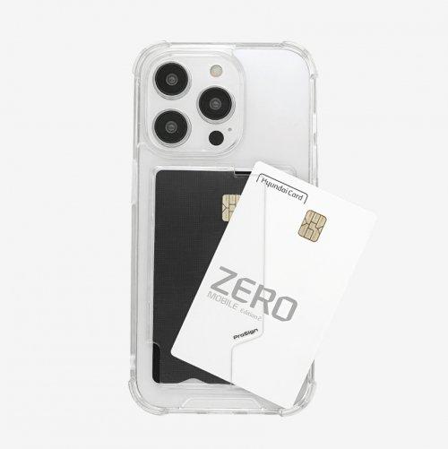 프로자인 아이폰 듀얼 클리어 카드 범퍼 케이스