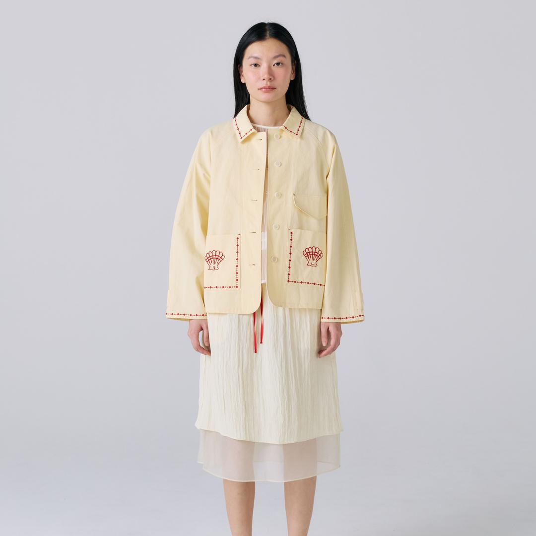 Hand Emb Work Jacket - Yellow