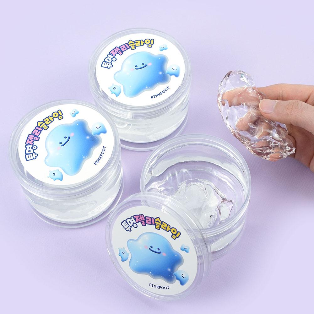 핑크풋 투명젤리슬라임 액괴 힐링토이 키덜트