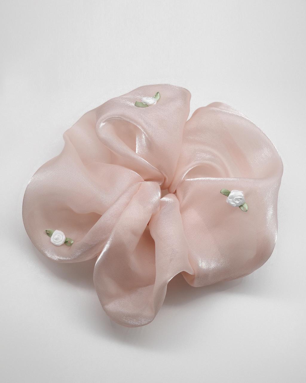 Floret Rose Scrunchie (Pink)