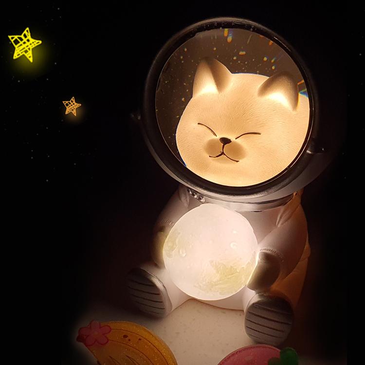 우주 비행사 냥 LED 무드등