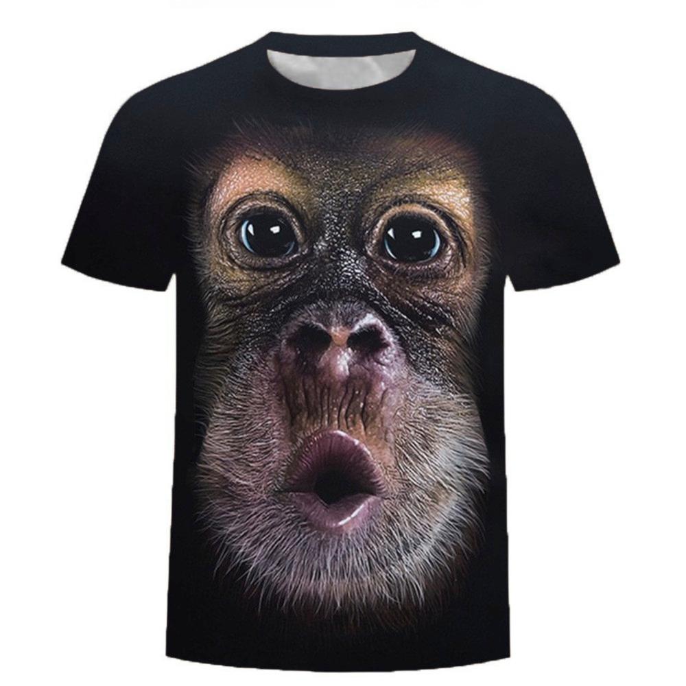 원숭이 티셔츠 반팔 오랑우탄 프린팅 쓸데없는선물 웃긴 선물