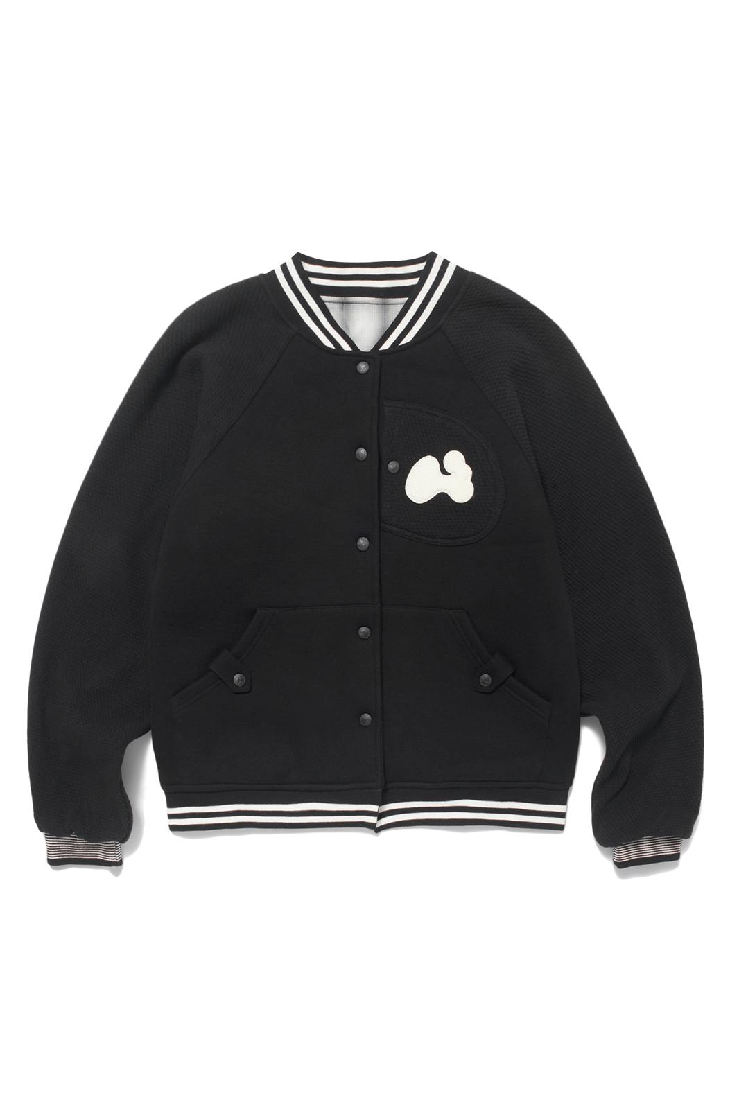 Patch varsity jacket (Black)