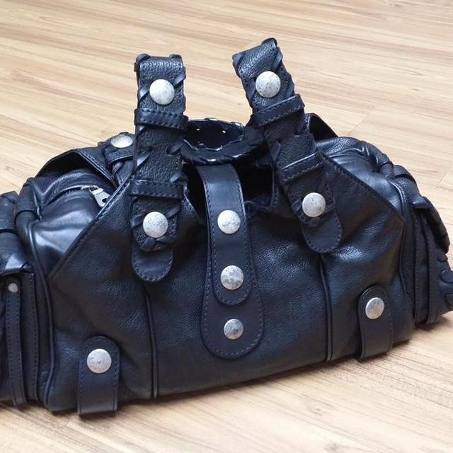 トートバッグ [NICEGHOSTCLUB]FFATS BOX DOT BAG_BLACK(NG2FSUAB40A) 나이스고스트클럽 나이스고스트클럽(NICEGHOSTCLUB) FFATS BOX