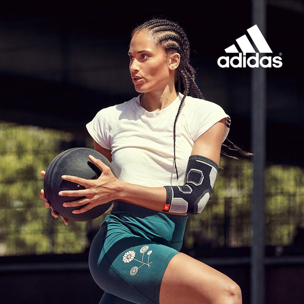 아디다스 에센셜 팔꿈치 보호대 엘보 팔뚝 테니스 아대 골프 헬스 운동 엘보우