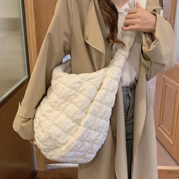 [당일출고]빅사이즈 퀼팅 패딩 구름백 크로스백 숄더백